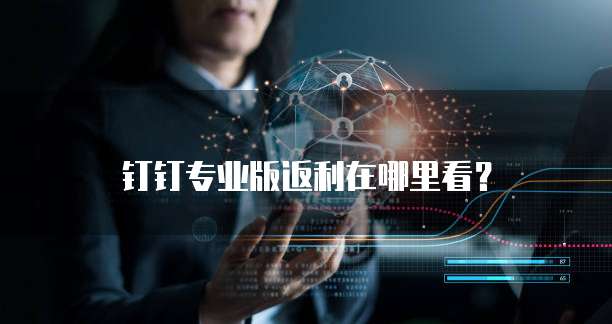 钉钉专业版返利在哪里看?