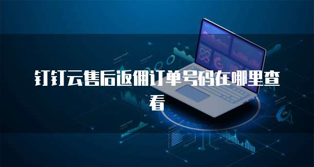 钉钉云售后返佣订单号码在哪里查看