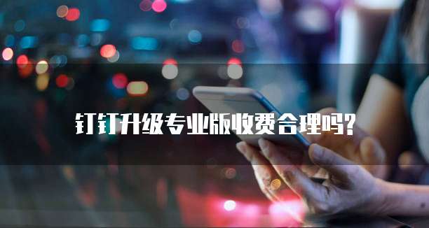 钉钉升级专业版收费合理吗?