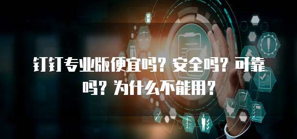 钉钉专业版便宜吗?安全吗?可靠吗?为什么不能用?
