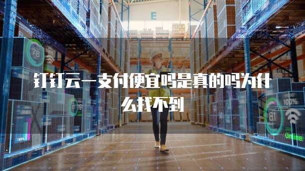 钉钉云一支付便宜吗是真的吗为什么找不到
