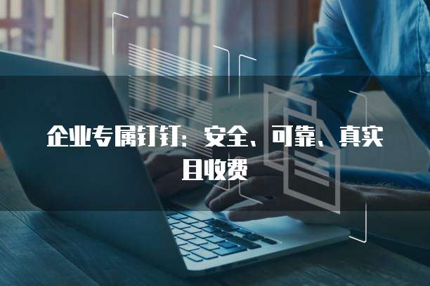 企业专属钉钉：安全、可靠、真实且收费