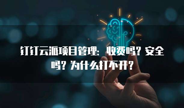 钉钉云派项目管理：收费吗？安全吗？为什么打不开？