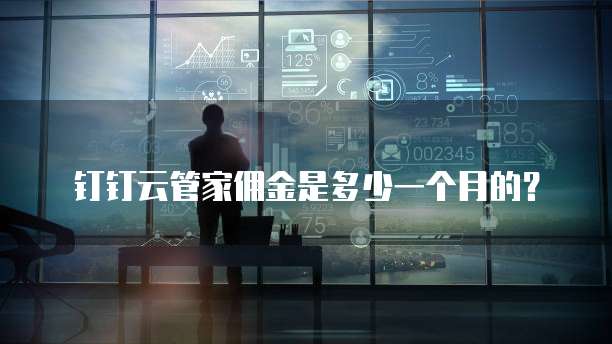 钉钉云管家佣金是多少一个月的?