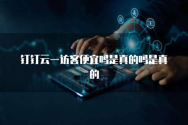 钉钉云一访客便宜吗是真的吗是真的