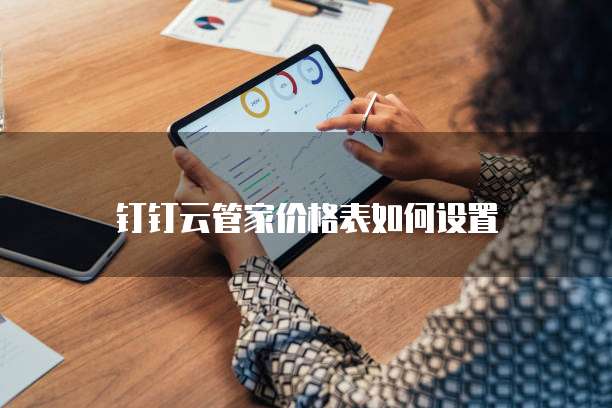 钉钉云管家价格表如何设置