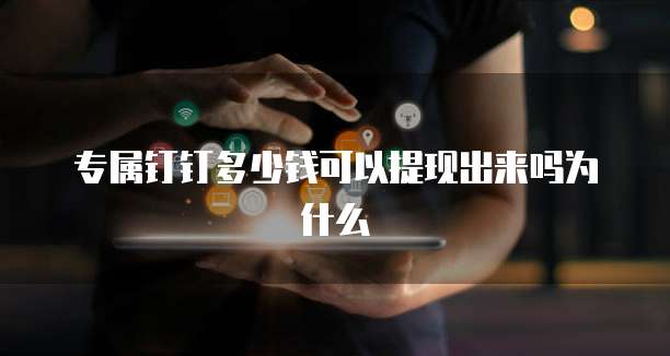 专属钉钉多少钱可以提现出来吗为什么