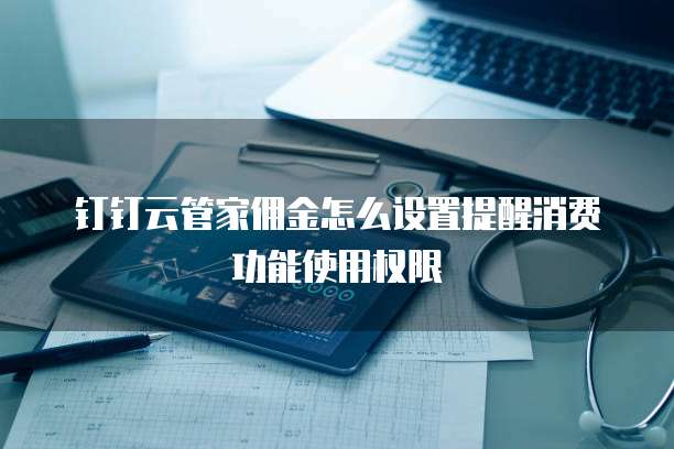 钉钉云管家佣金怎么设置提醒消费功能使用权限
