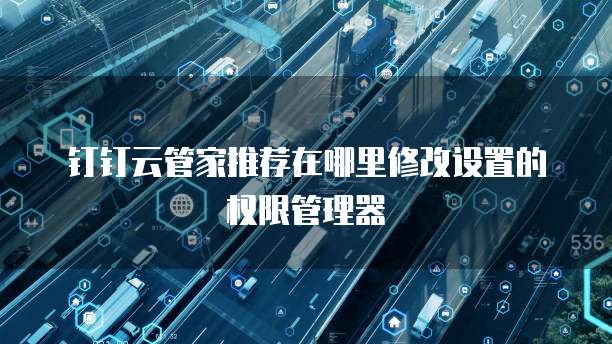 钉钉云管家推荐在哪里修改设置的权限管理器