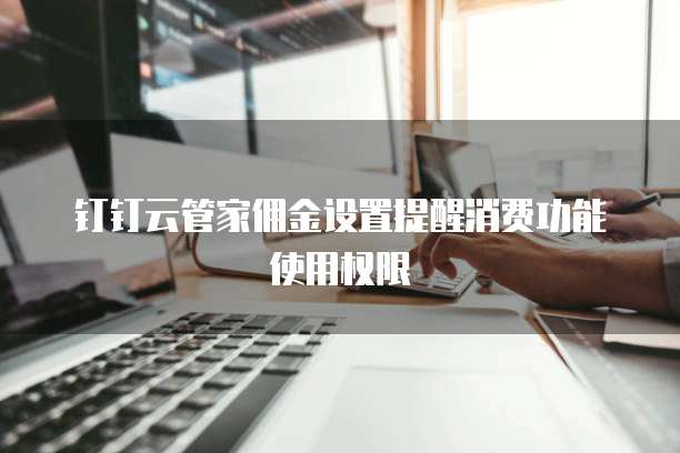 钉钉云管家佣金设置提醒消费功能使用权限