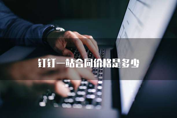钉钉一站合同价格是多少