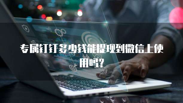 专属钉钉多少钱能提现到微信上使用吗?