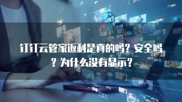 钉钉云管家返利是真的吗?安全吗?为什么没有显示?
