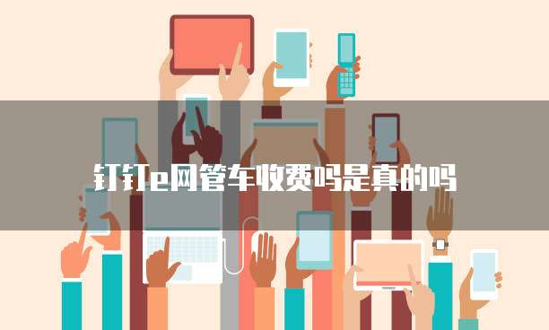 钉钉e网管车收费吗是真的吗