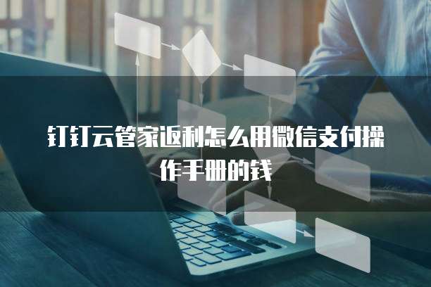 钉钉云管家返利怎么用微信支付操作手册的钱
