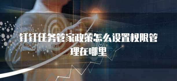 钉钉任务管家政策怎么设置权限管理在哪里