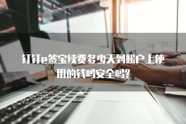 钉钉e签宝续费多少天到账户上使用的钱吗安全吗?
