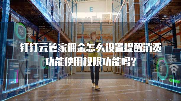 钉钉云管家佣金怎么设置提醒消费功能使用权限功能吗？
