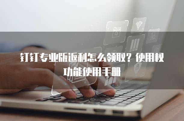 钉钉专业版返利怎么领取?使用权功能使用手册