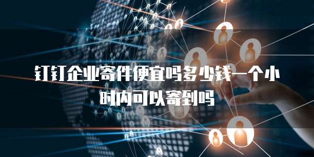 钉钉企业寄件便宜吗多少钱一个小时内可以寄到吗