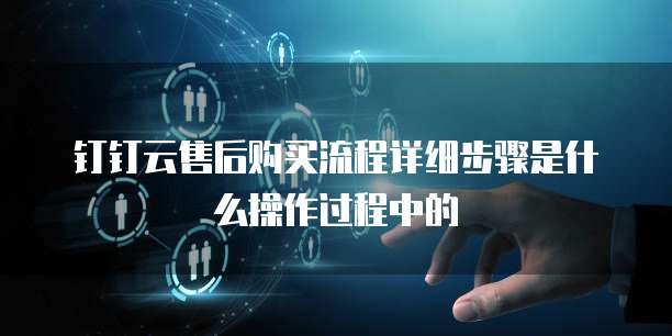 钉钉云售后购买流程详细步骤是什么操作过程中的