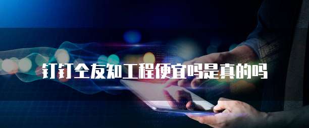 钉钉仝友知工程便宜吗是真的吗