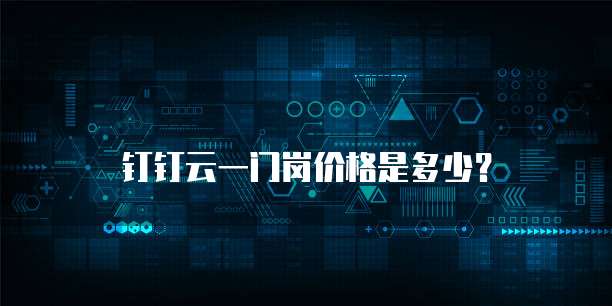 钉钉云一门岗价格是多少?