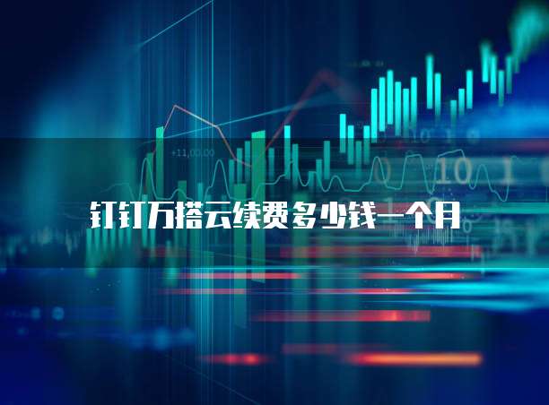 钉钉万搭云续费多少钱一个月