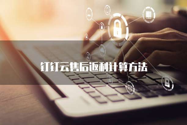 钉钉云售后返利计算方法