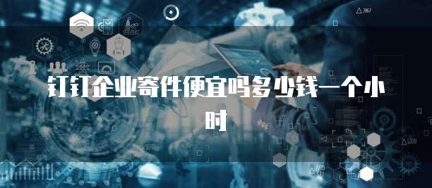钉钉企业寄件便宜吗多少钱一个小时