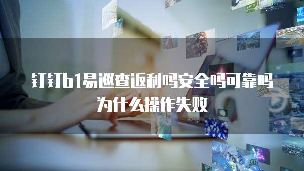 钉钉b1易巡查返利吗安全吗可靠吗为什么操作失败