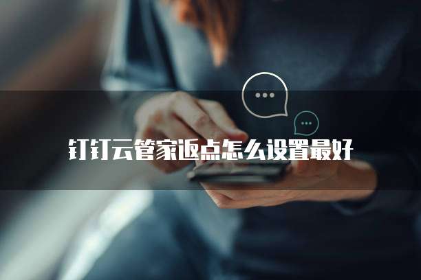 钉钉云管家返点怎么设置最好