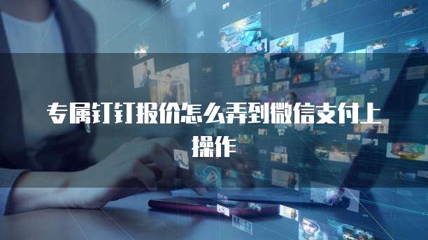 专属钉钉报价怎么弄到微信支付上操作