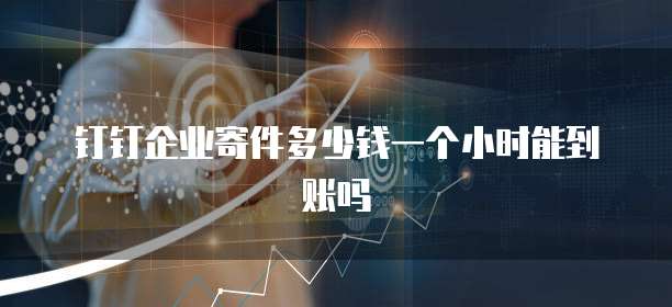 钉钉企业寄件多少钱一个小时能到账吗