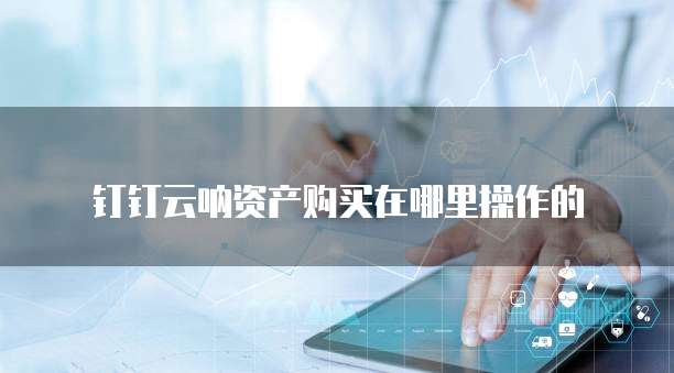 钉钉云呐资产购买在哪里操作的