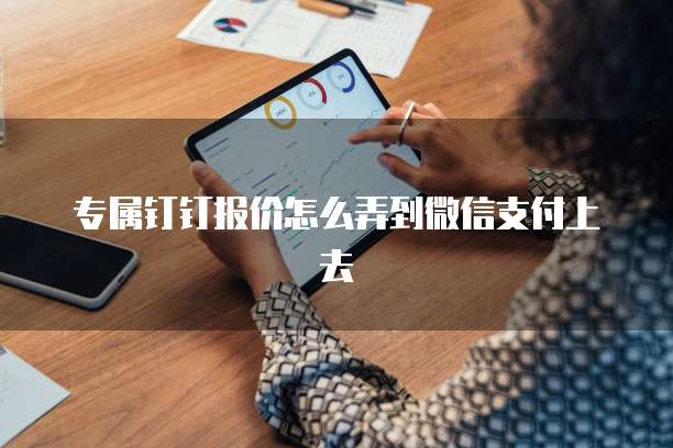 专属钉钉报价怎么弄到微信支付上去