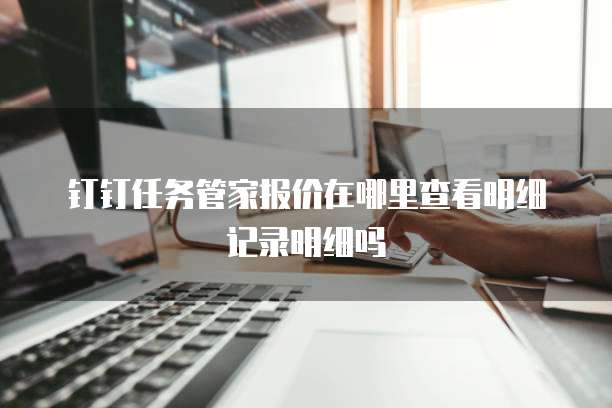 钉钉任务管家报价在哪里查看明细记录明细吗