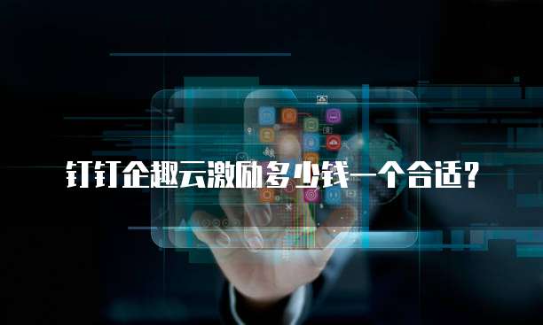 钉钉企趣云激励多少钱一个合适？