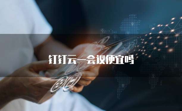 钉钉云一会议便宜吗
