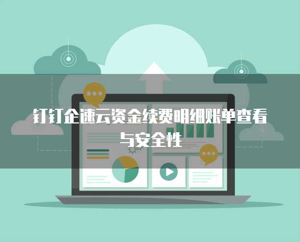 钉钉企速云资金续费明细账单查看与安全性