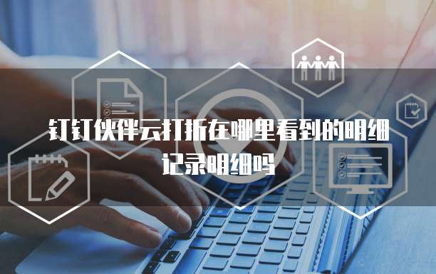 钉钉伙伴云打折在哪里看到的明细记录明细吗