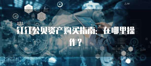 钉钉公贝资产购买指南：在哪里操作？