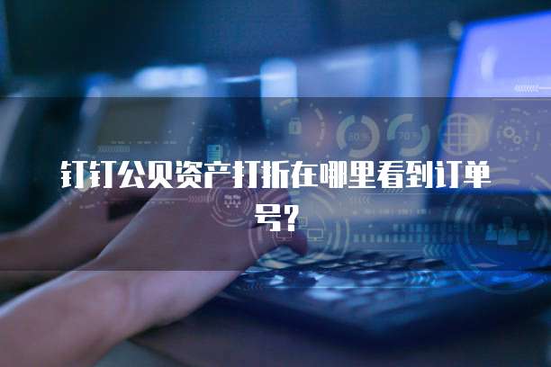 钉钉公贝资产打折在哪里看到订单号?