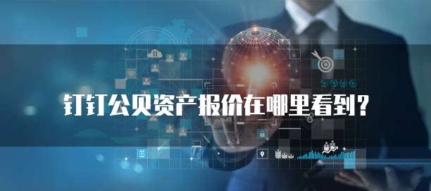 钉钉公贝资产报价在哪里看到？
