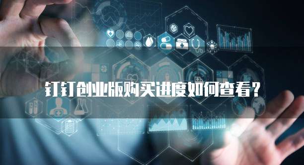 钉钉创业版购买进度如何查看?