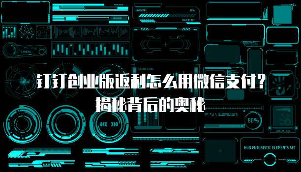钉钉创业版返利怎么用微信支付?揭秘背后的奥秘