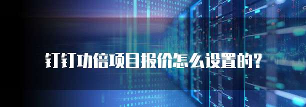 钉钉功倍项目报价怎么设置的？