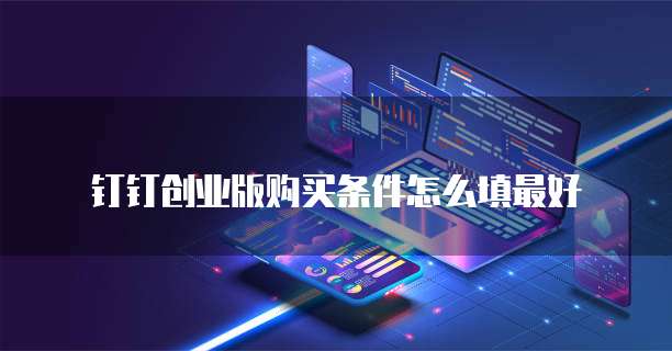 钉钉创业版购买条件怎么填最好