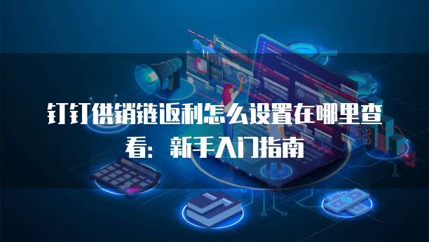钉钉供销链返利怎么设置在哪里查看：新手入门指南