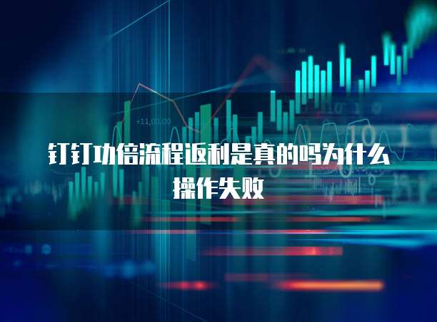 钉钉功倍流程返利是真的吗为什么操作失败